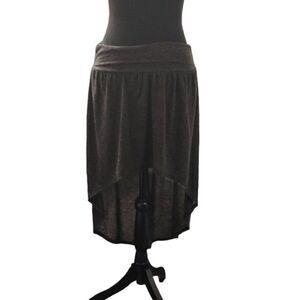Forever 21 High Low Heathered Gray Skirt XS